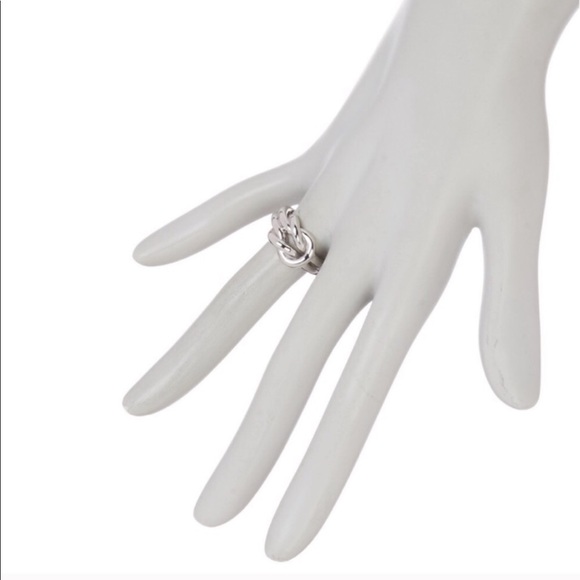 New Authentic GUCCI "Grande" Knot Sterling Ring - Picture 2 of 8